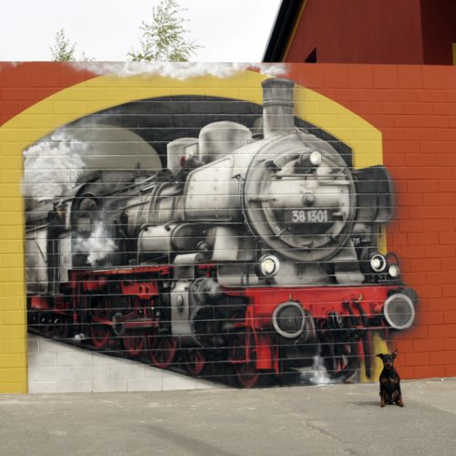 Graffiti Hannover | Illusionsmalerei | Lok