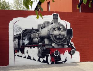 Graffiti Hannover | Illusionsmalerei | Lok