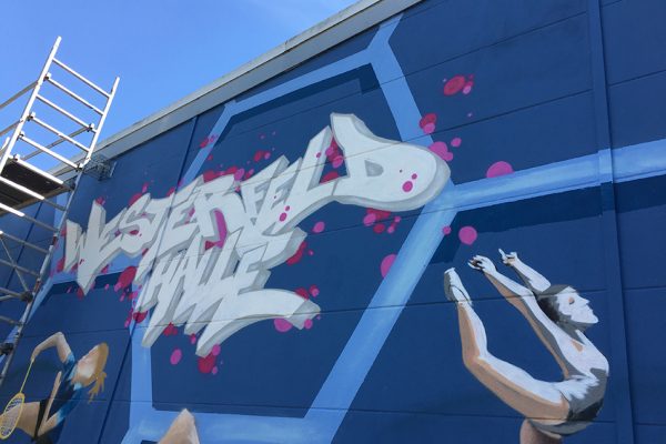 Graffiti Workshop gestaltet Fassade