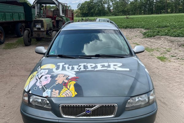 graffiti auf auto